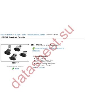 10EF1F datasheet  